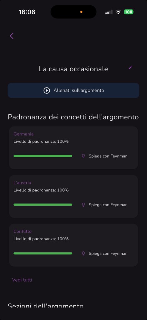Padronanza concetti in tempo reale
